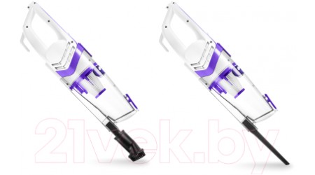Вертикальный пылесос Kitfort KT-5118-1 (белый/фиолетовый)