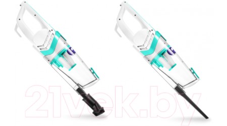 Вертикальный пылесос Kitfort KT-5118-3 (белый/бирюзовый)