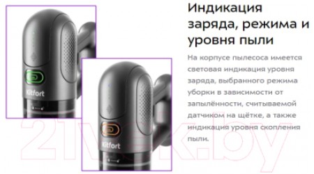 Вертикальный пылесос Kitfort KT-5122