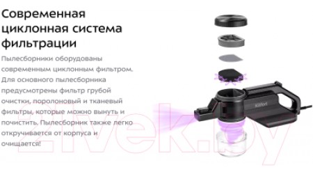 Вертикальный пылесос Kitfort KT-5143