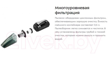 Портативный пылесос Kitfort KT-5150