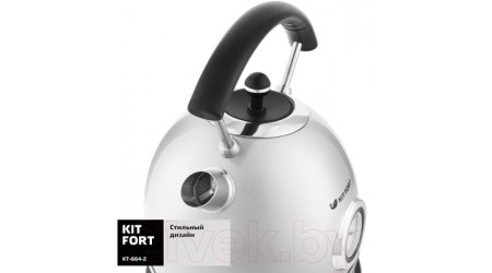 Электрочайник Kitfort KT-664-2 (серый жемчуг)