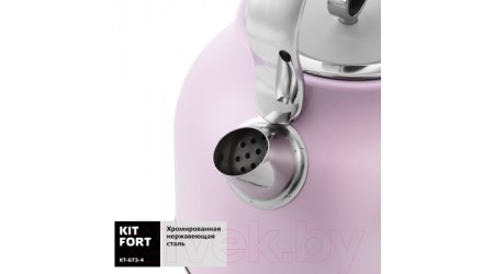 Электрочайник Kitfort KT-673-4 (розовый)