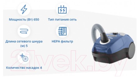 Пылесос Zelmer Kuba ZVC333