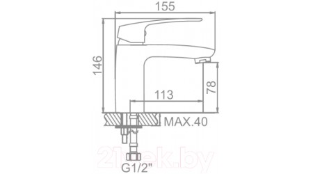 Смеситель Ledeme L1072 