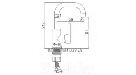 Смеситель Ledeme L1099W 