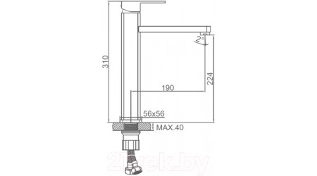 Смеситель Ledeme L1133B 