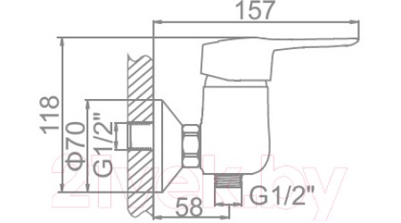 Смеситель Ledeme L20.273 