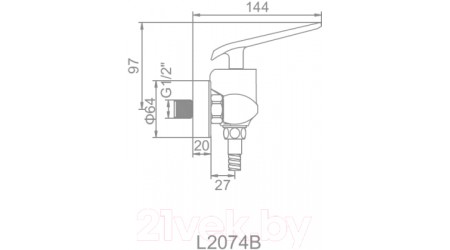 Смеситель Ledeme L2074WR 