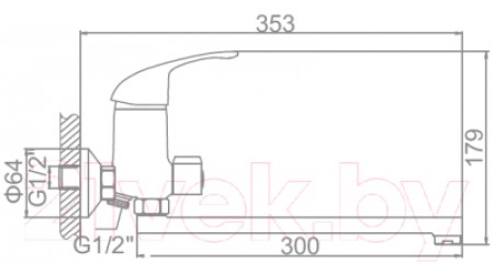 Смеситель Ledeme L2229-B 