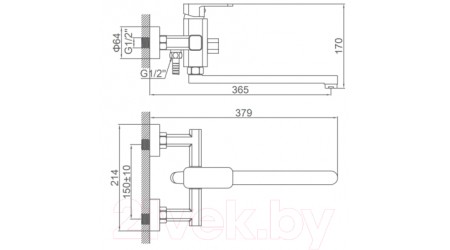 Смеситель Ledeme L2233B 