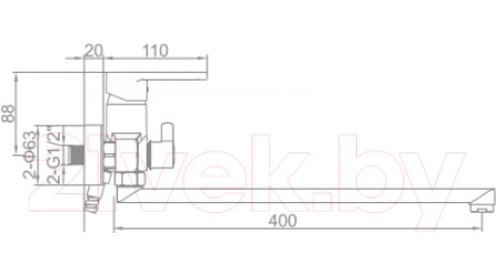 Смеситель Ledeme L2266 