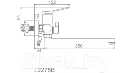 Смеситель Ledeme L2275B 
