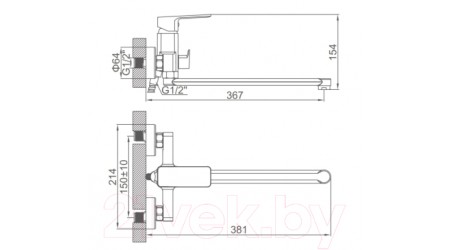 Смеситель Ledeme L2280Y 