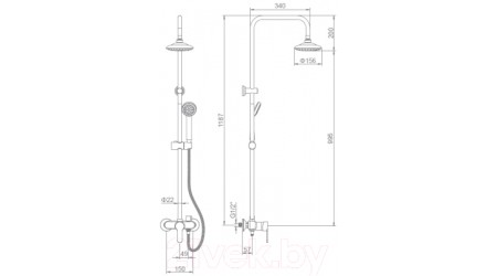 Душевая система Ledeme L2409