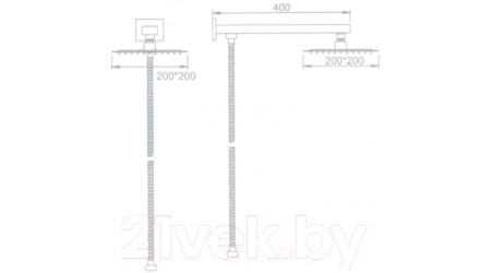 Верхний душ Ledeme L2417