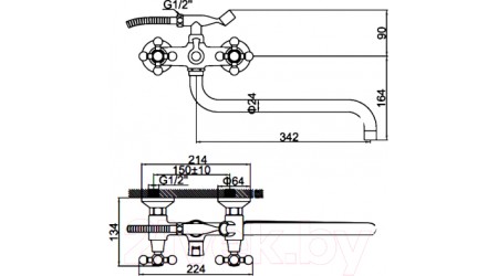 Смеситель Ledeme L2719 