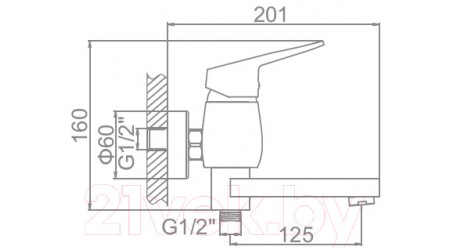 Смеситель Ledeme L3140 