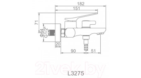 Смеситель Ledeme L3275 
