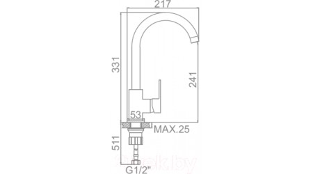 Смеситель Ledeme L4033B-2 