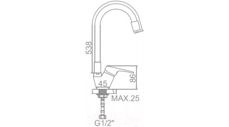 Смеситель Ledeme L4132-9 (серый) 