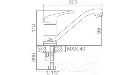 Смеситель Ledeme L4539-B 