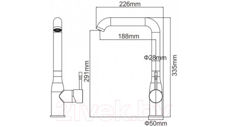 Смеситель Ledeme L4698 