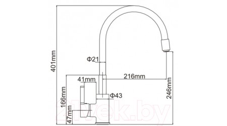 Смеситель Ledeme L4898-1 