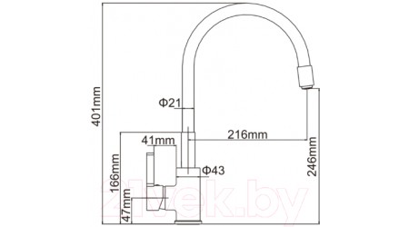 Смеситель Ledeme L4898-3 