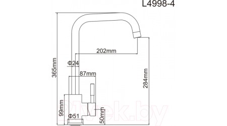 Смеситель Ledeme L4998-4 