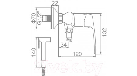 Гигиенический душ Ledeme L5272