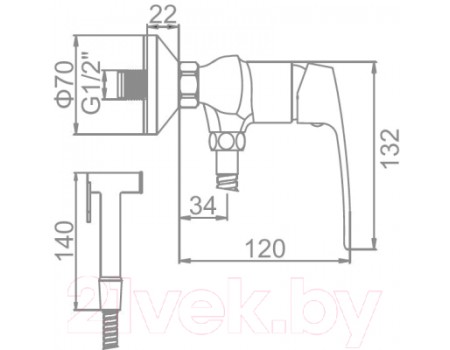 Гигиенический душ Ledeme L5272