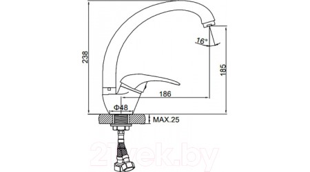 Смеситель Ledeme L5902U 