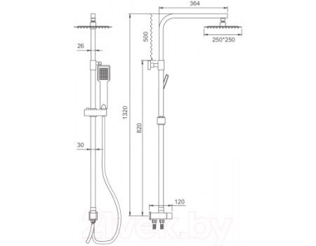 Душевая система Ledeme L72400-1