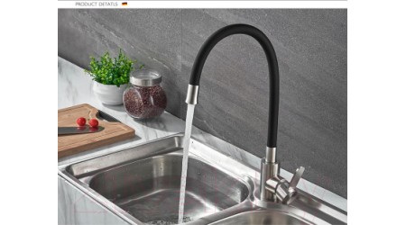 Смеситель Ledeme L74004-2 (черный) 