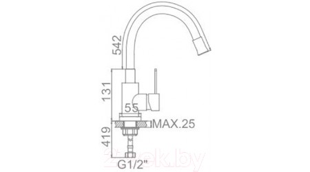 Смеситель Ledeme L74004-9 (серый) 