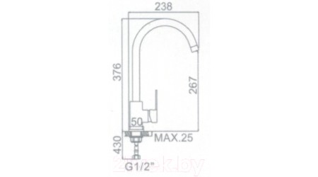 Смеситель Ledeme L74105B (черный) 