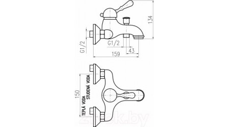 Смеситель Slezak RAV Labe L054.5SM 