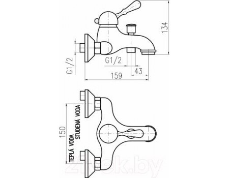 Смеситель Slezak RAV Labe L054.5SM 