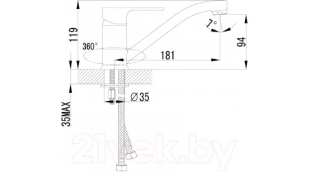 Смеситель LEMARK PLUS GRACE LM1504C 