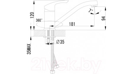 Смеситель LEMARK Plus Strike LM1104C 