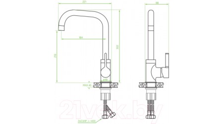 Смеситель Laveo Lena BKU665D 
