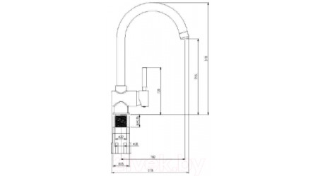 Смеситель Laveo Lete BQX768D (черный) 