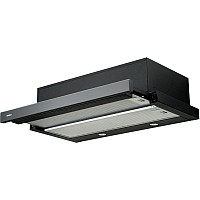 Вытяжка телескопическая Akpo Light Eco Glass 50 WK-7 (черное стекло)