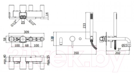 Смеситель Paffoni Light LIG001ST 