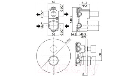 Смеситель Paffoni Light LIG018NO 
