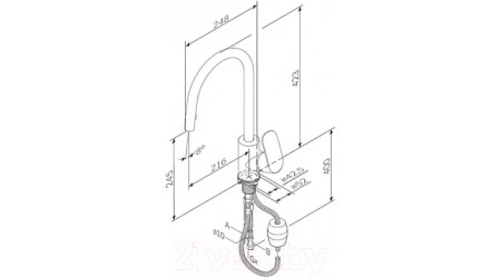 Смеситель AM.PM Like F8012000 