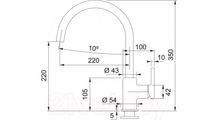Смеситель Franke Lina Xl 115.0626.024 