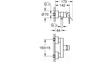Смеситель GROHE Lineare 33865001 