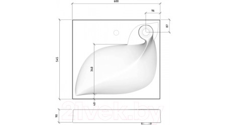 Умывальник Madera List 55